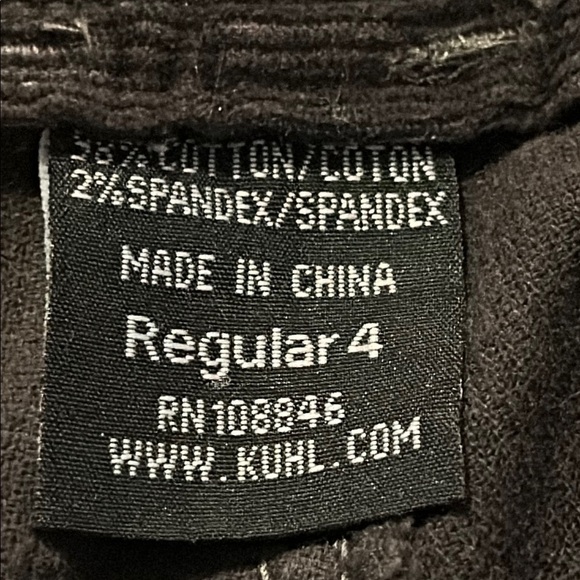 Kuhl Straight Leg Corduroy Pants Outdoor Casual Stretch Womens Size 4 - Picture 3 of 8